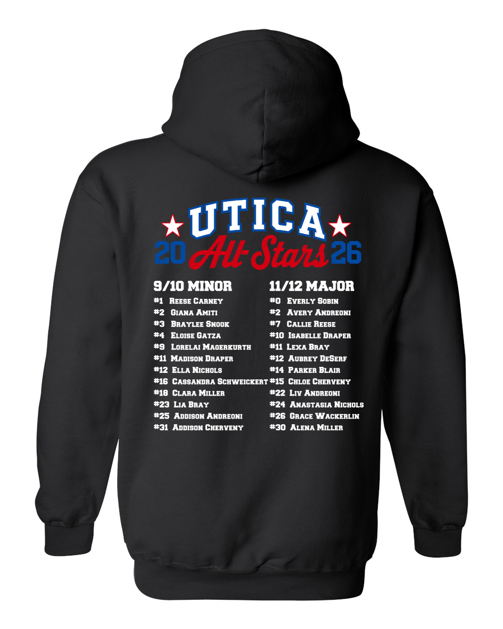 Utica All-Stars Softball Hoodie