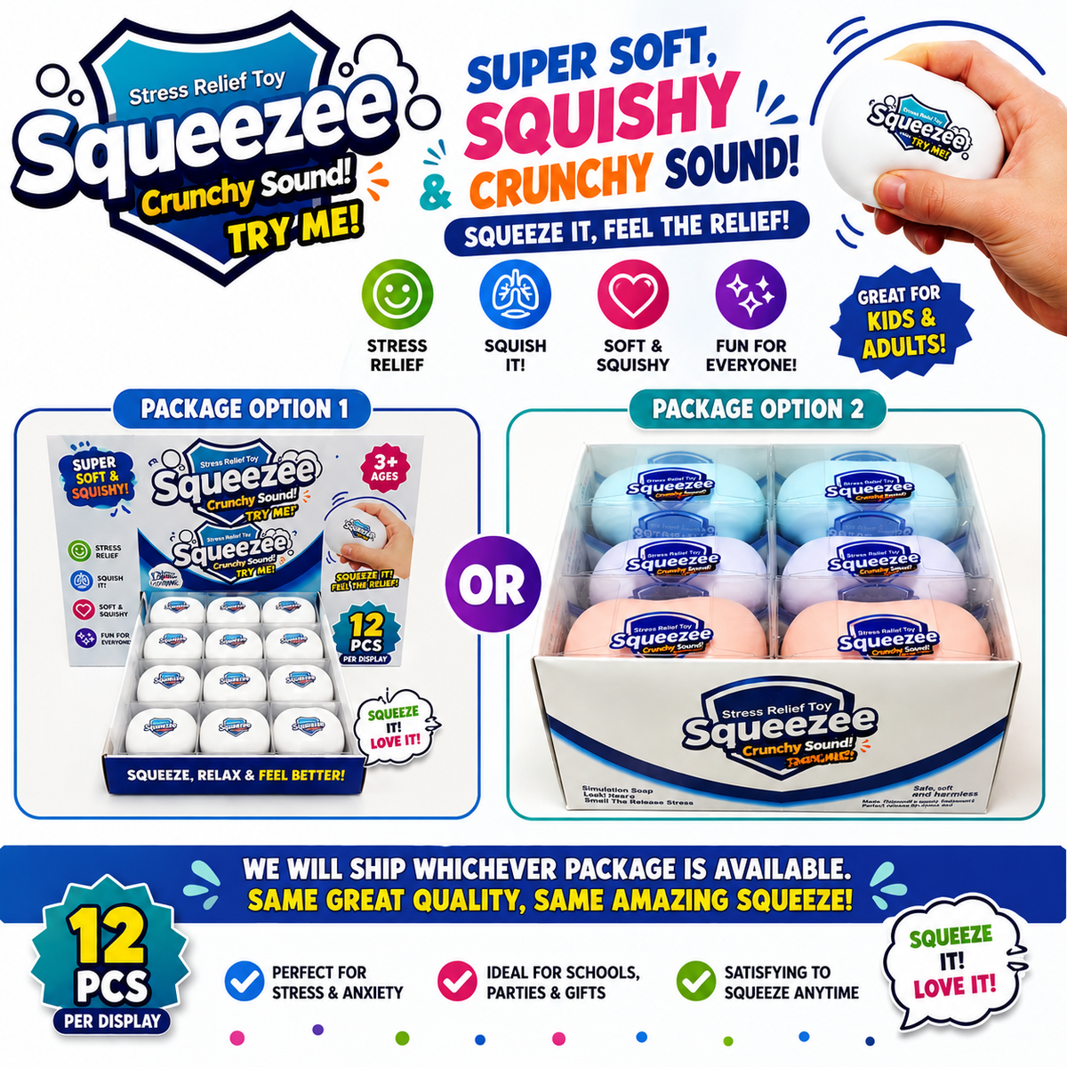 GS Wholesale (Formerly Known as Gypsy Soul) - Soap Squeeze ASMR Crunch Squishy Stress Toy