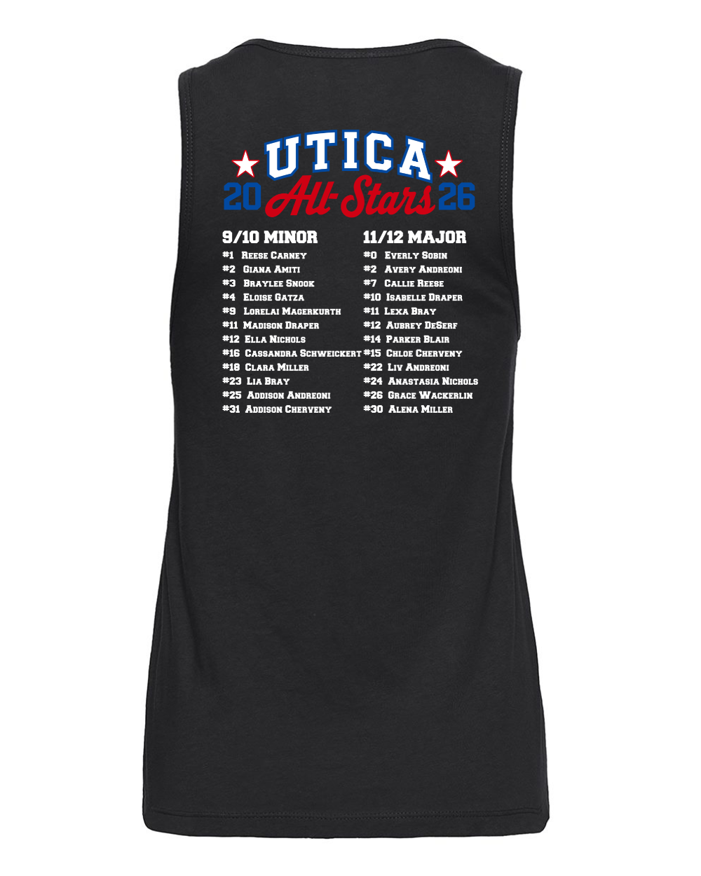 Utica All-Stars Softball Tank