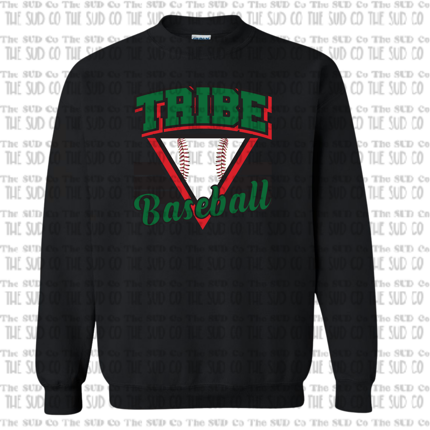 WES TRIBE Baseball Crewneck Sweatshirt