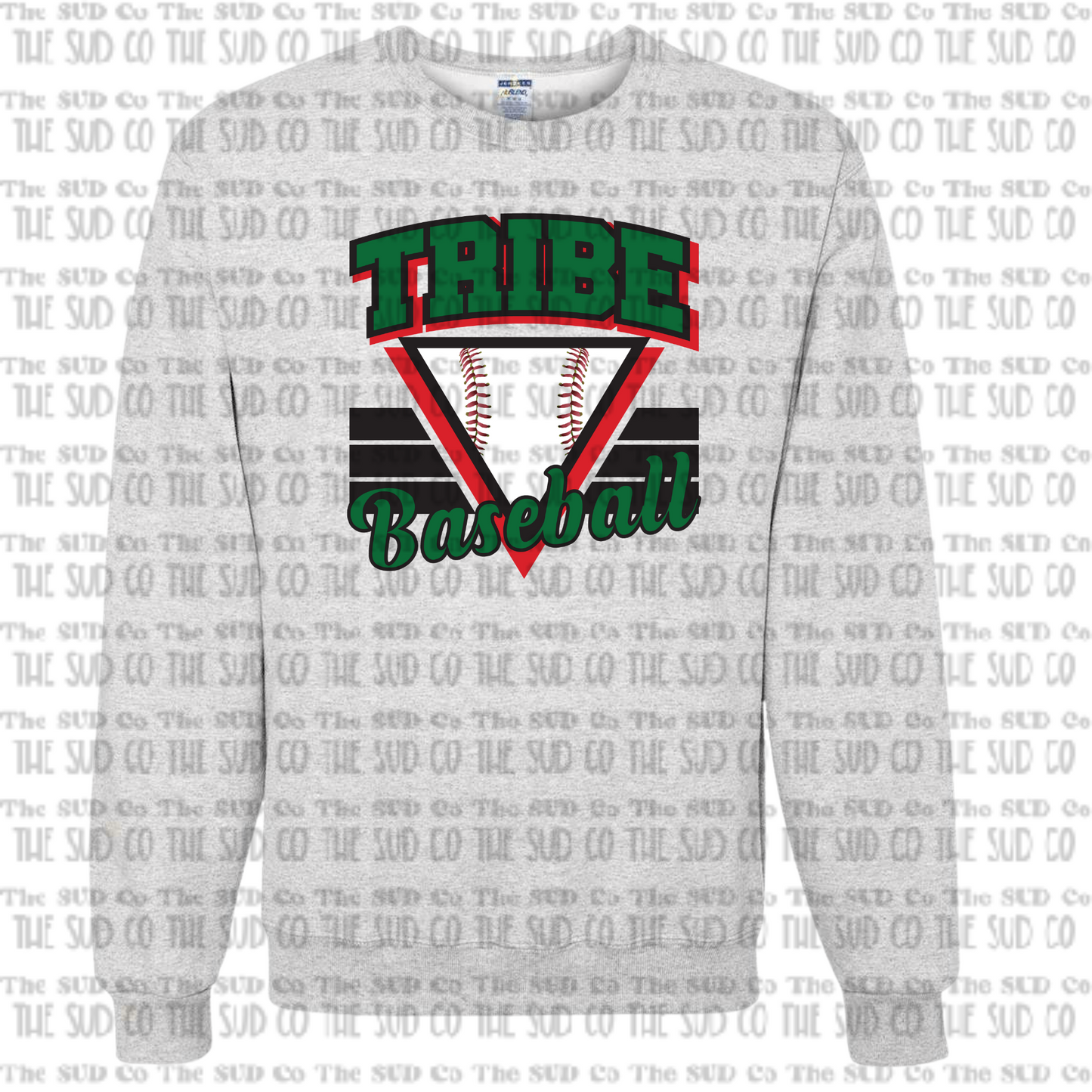 WES TRIBE Baseball Crewneck Sweatshirt