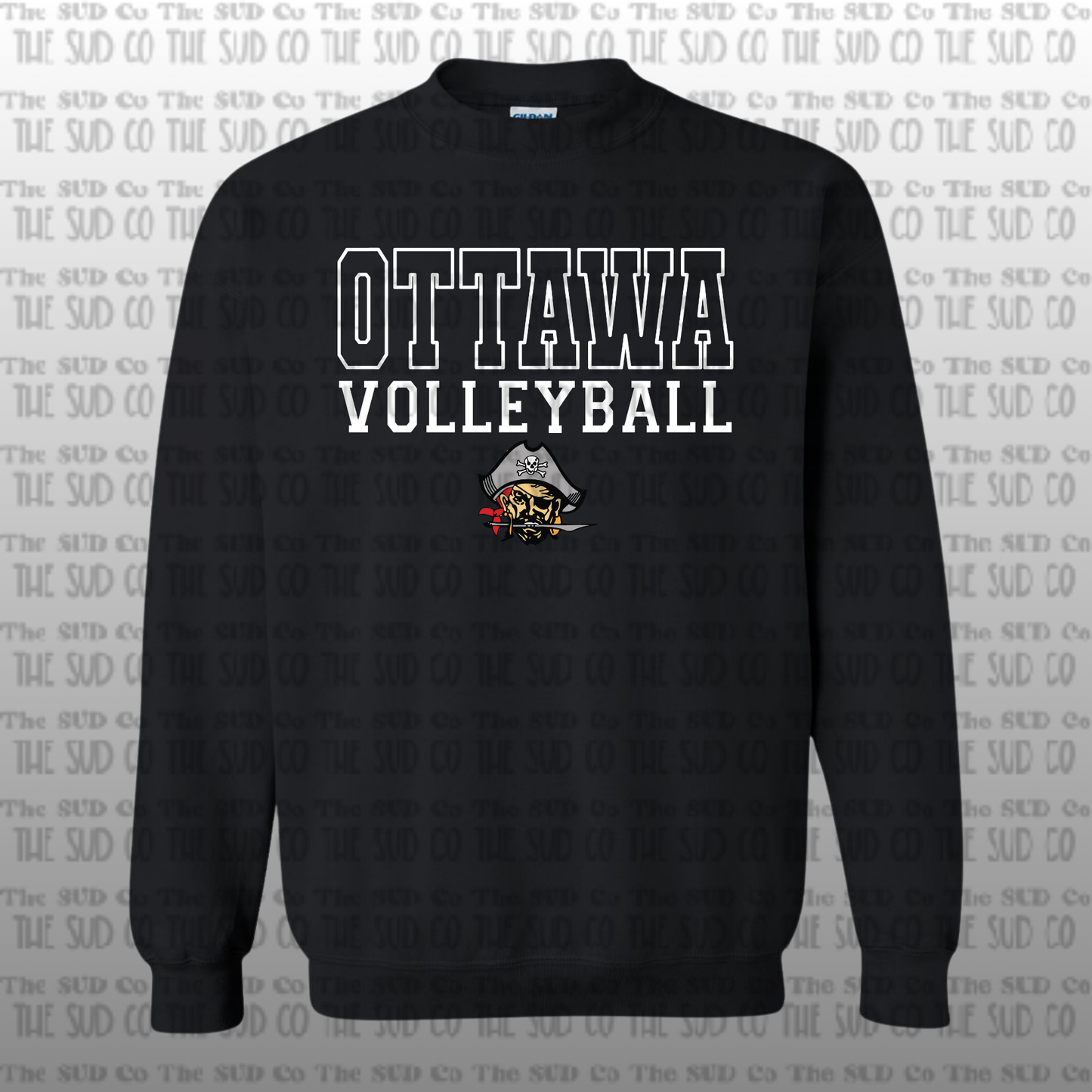 OHS Volleyball Crewneck Sweatshirt - Black