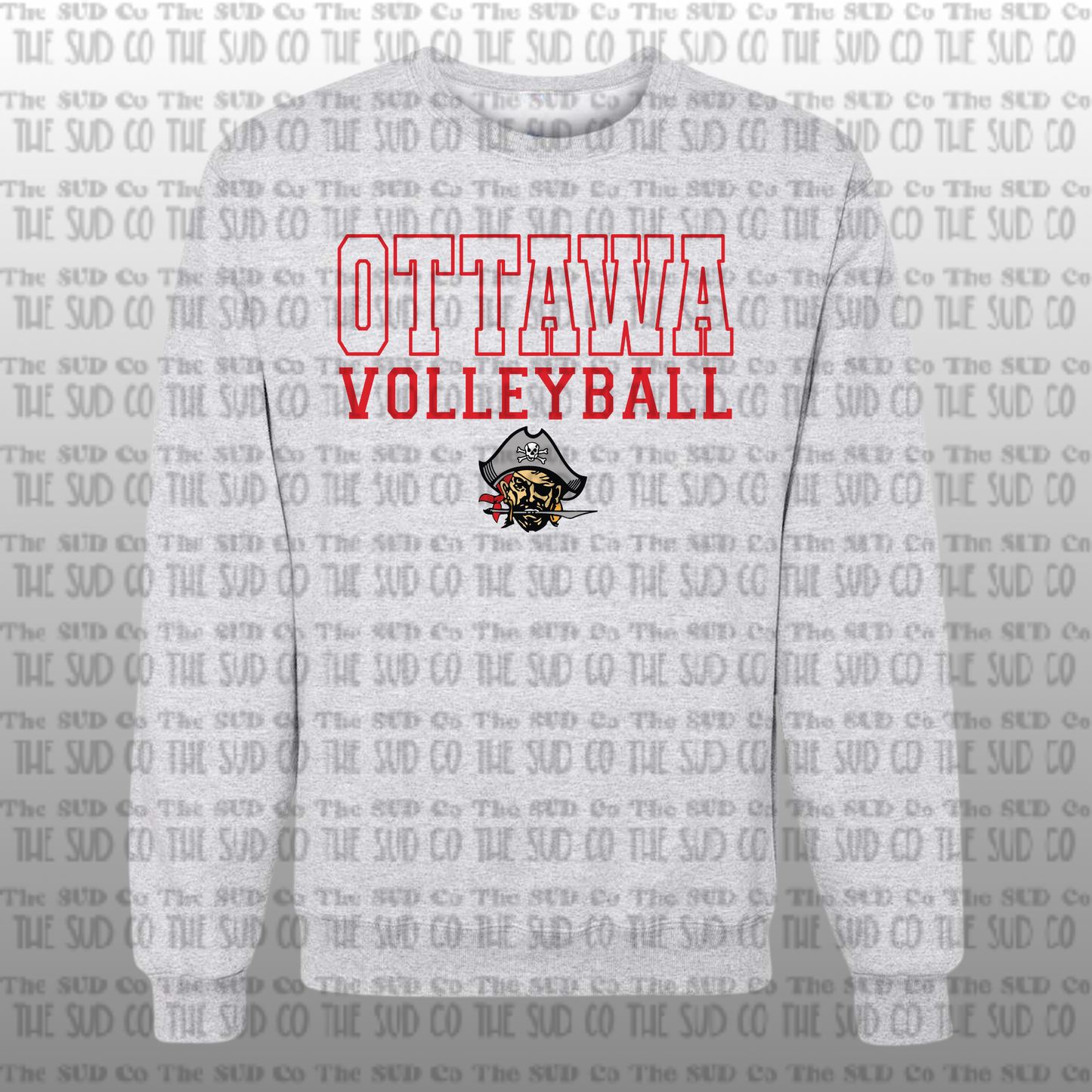 OHS Volleyball Crewneck Sweatshirt - Gray