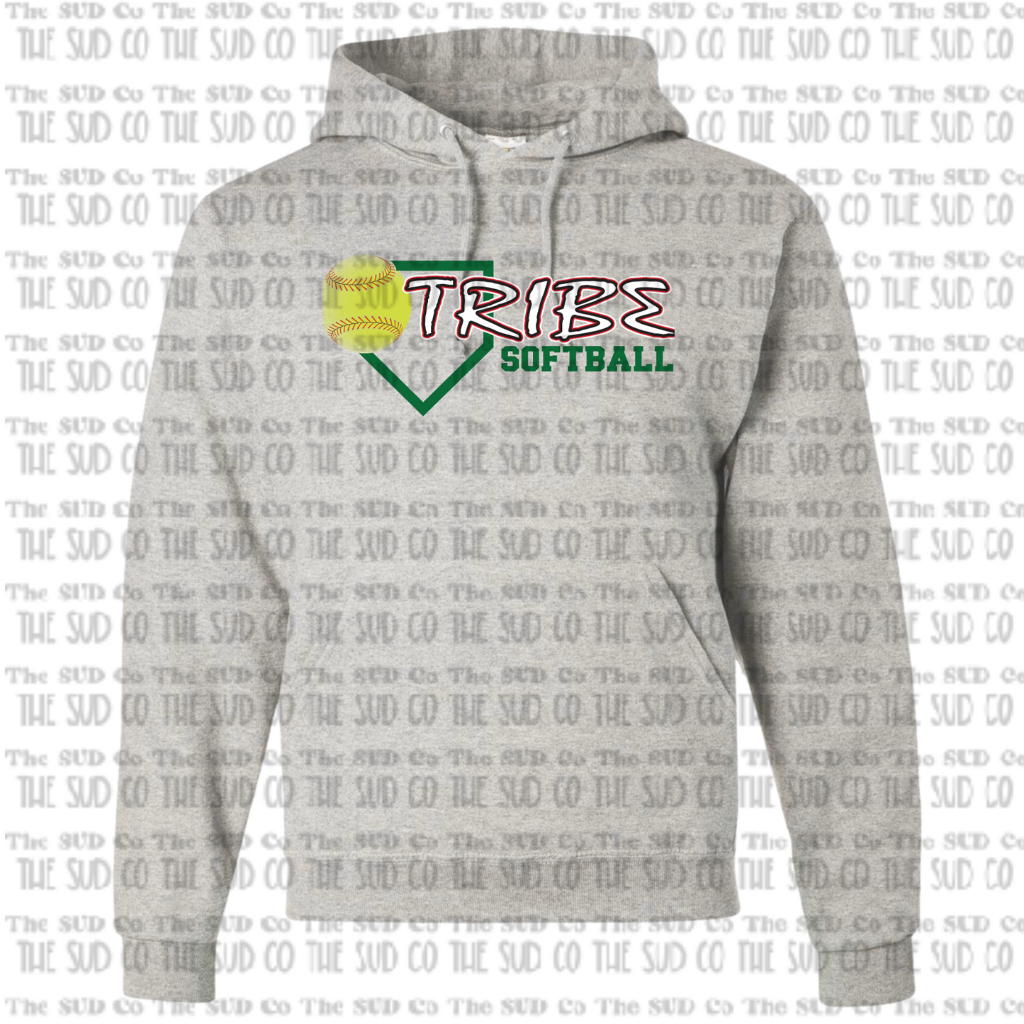 WES TRIBE Softball Hooded Sweatshirt
