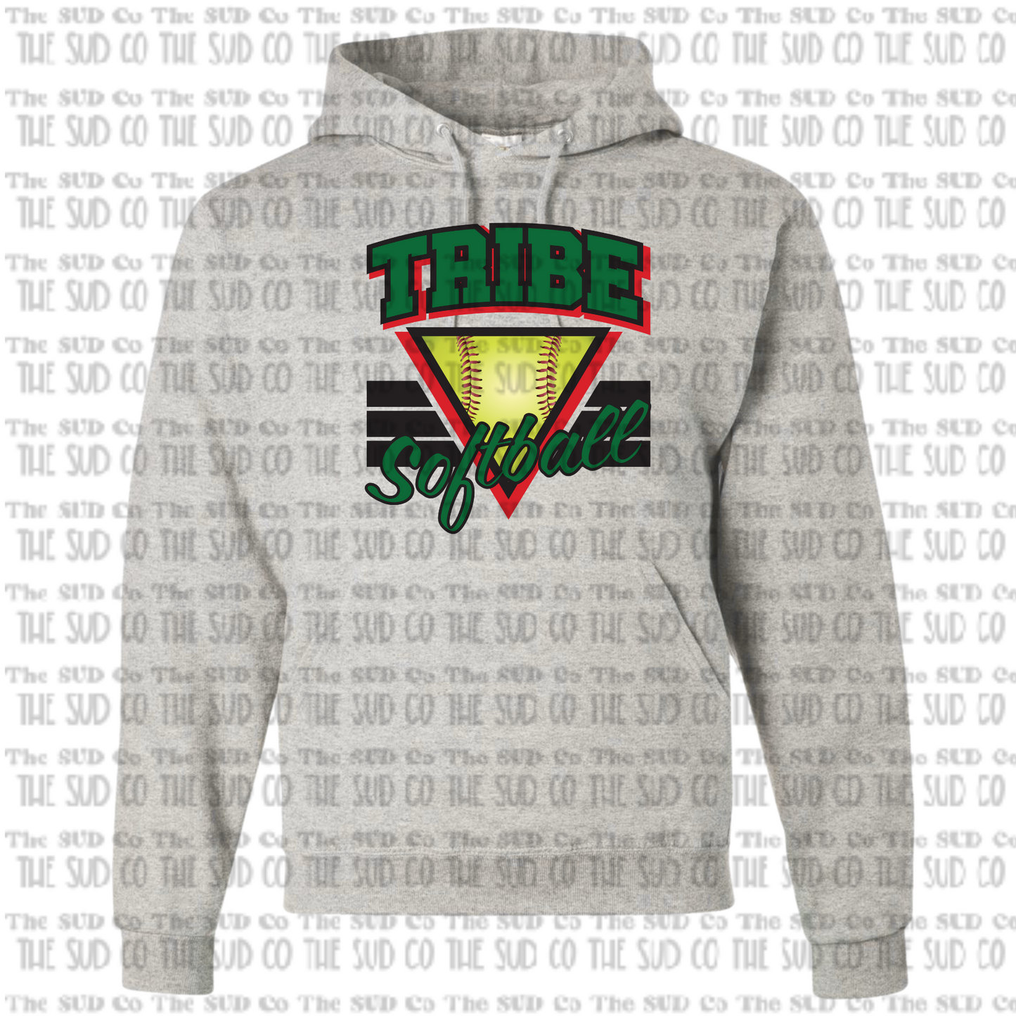 WES TRIBE Softball Hooded Sweatshirt