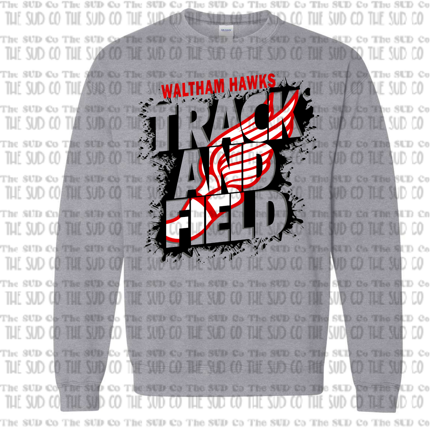 WES Hawks Track Crewneck Sweatshirt - GRAY