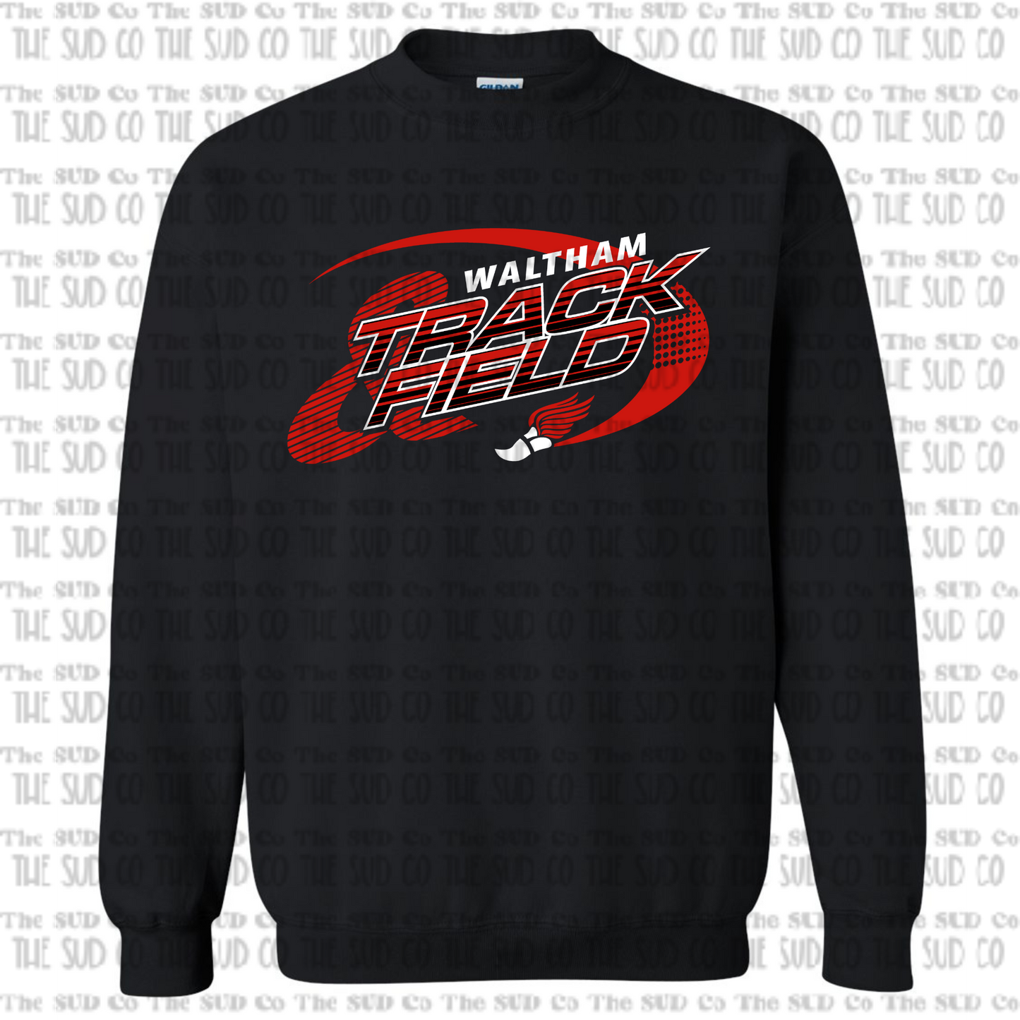 WES Hawks Track Crewneck Sweatshirt - BLACK