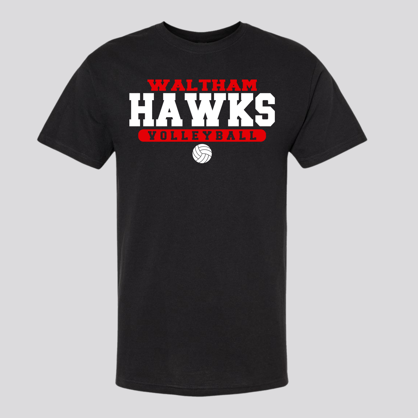 WES Hawks Volleyball Basic Tshirt - BLACK