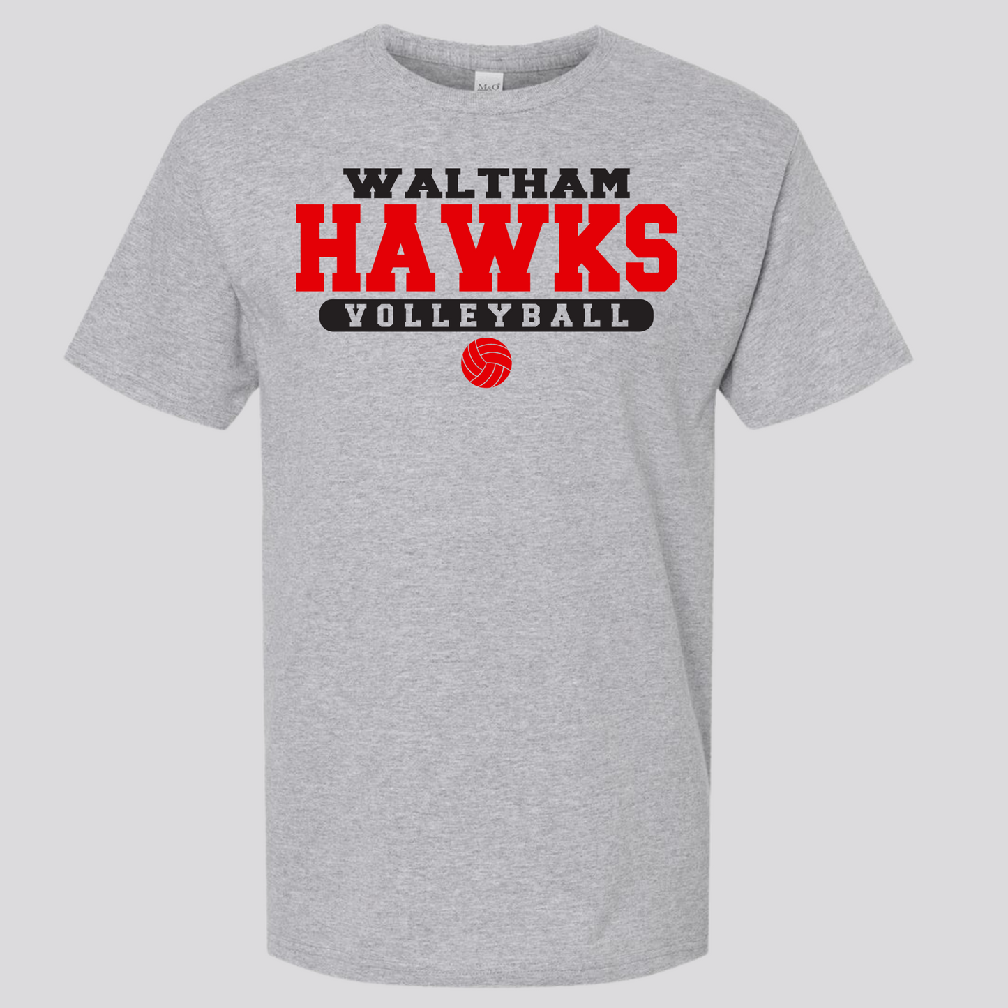 WES Hawks Volleyball Basic Tshirt - GRAY