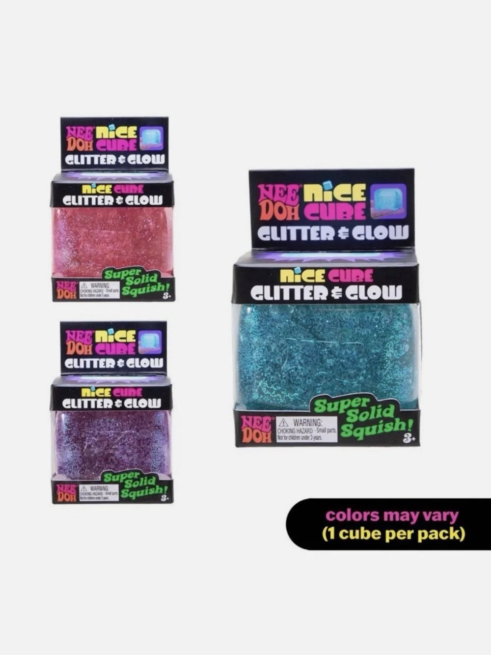 NeeDoh Nice Cube Glitter & Glow