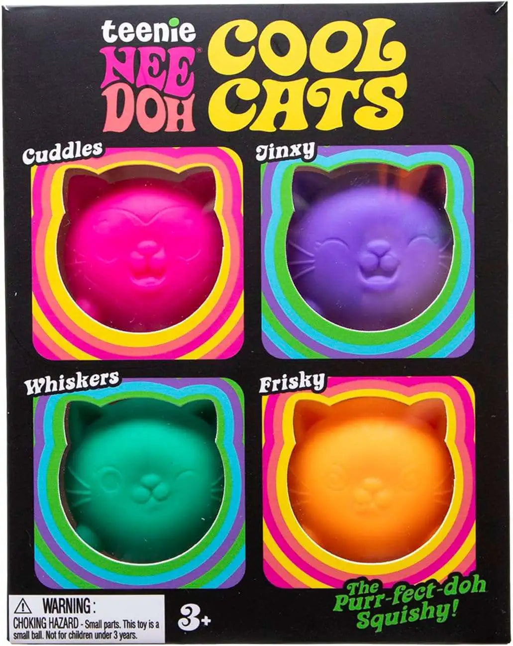 NeeDoh Teenie Cool Cats 4-Pack