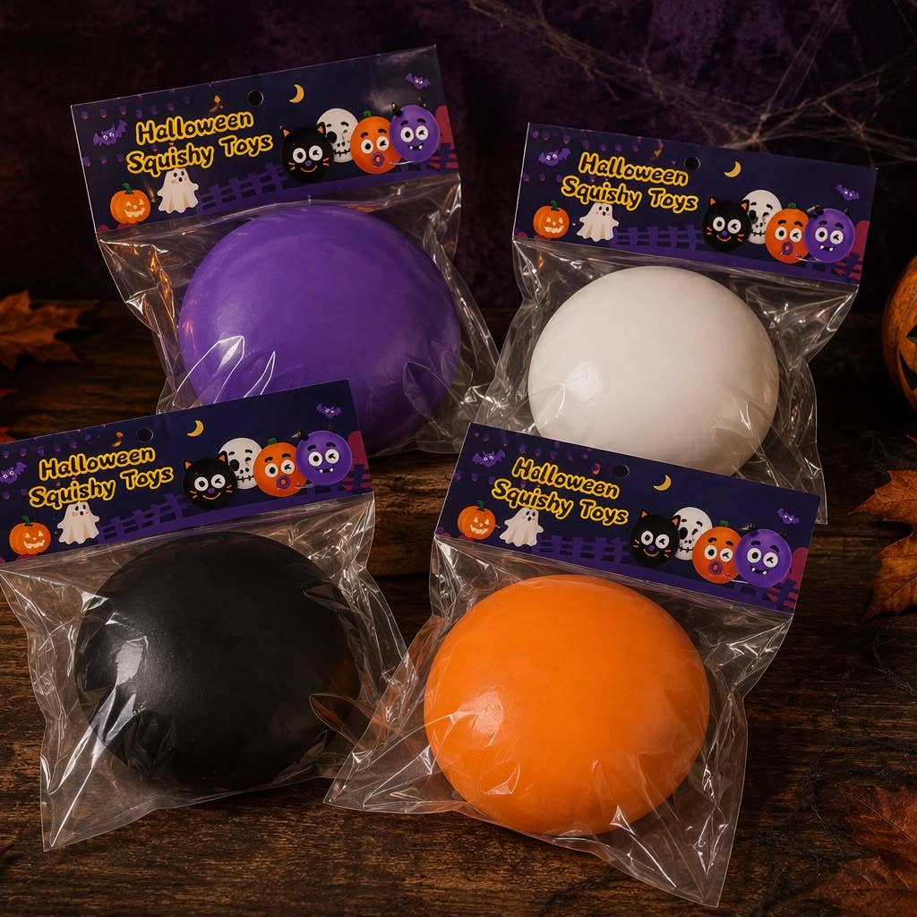 GS Wholesale (Formerly Known as Gypsy Soul) - Funny Faces Squishy (Halloween Edition) — 4 Spooky Styles