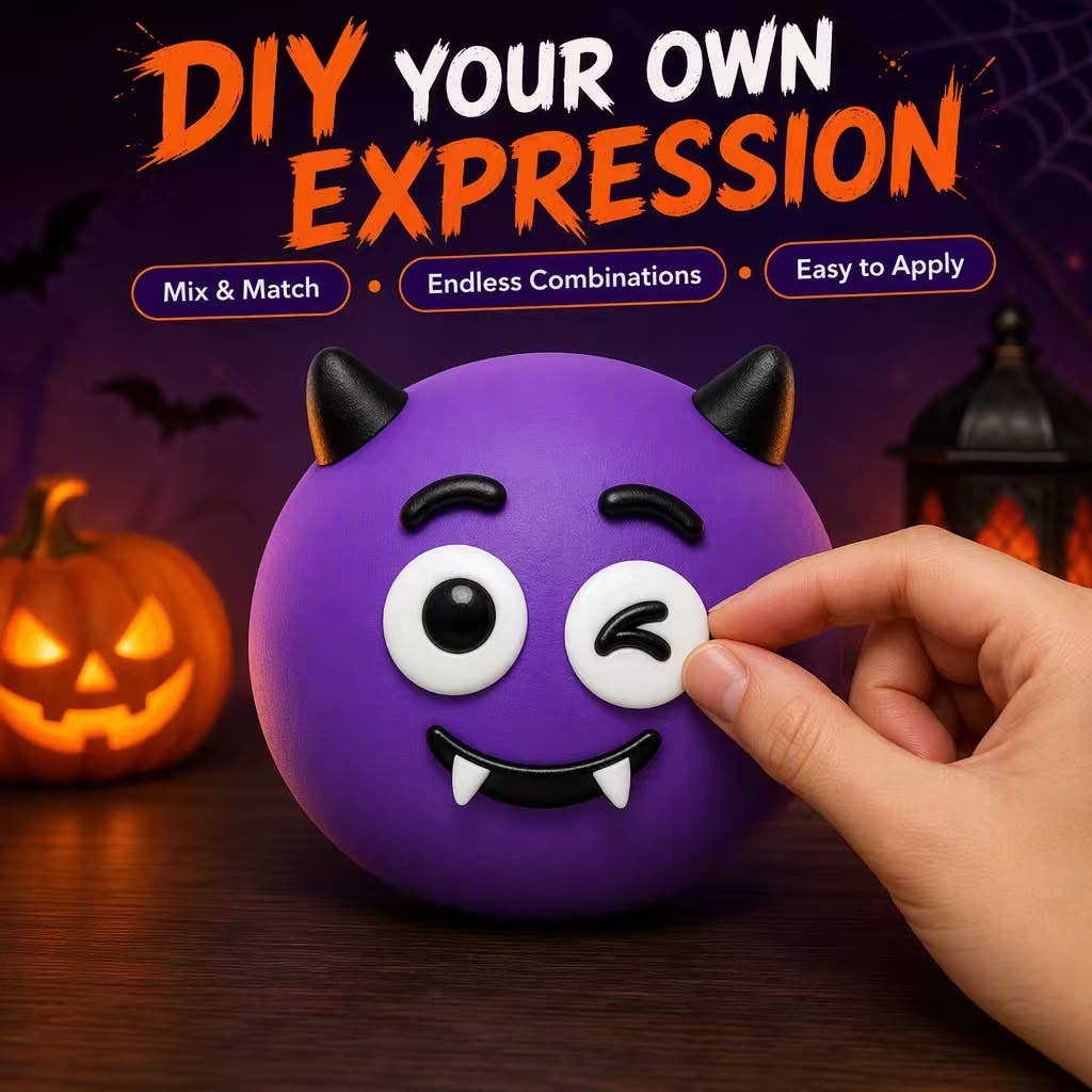 GS Wholesale (Formerly Known as Gypsy Soul) - Funny Faces Squishy (Halloween Edition) — 4 Spooky Styles