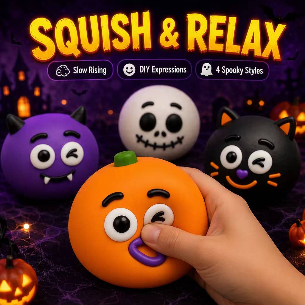 GS Wholesale (Formerly Known as Gypsy Soul) - Funny Faces Squishy (Halloween Edition) — 4 Spooky Styles