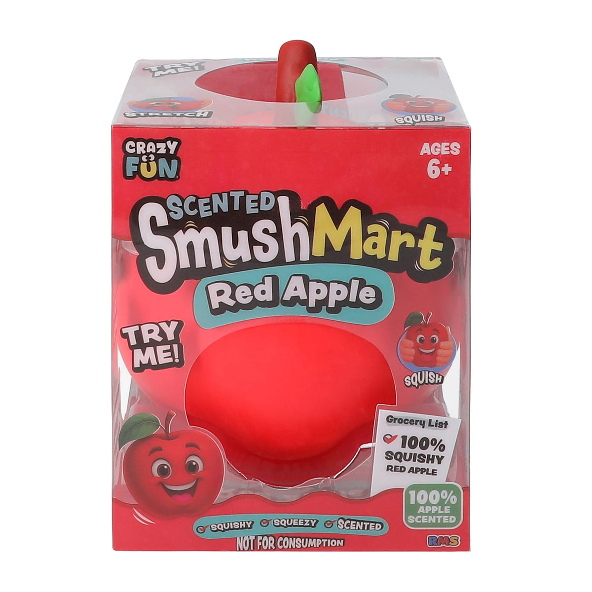 RMS Crazy Fun SmushMart Red Apple Scented Squishy