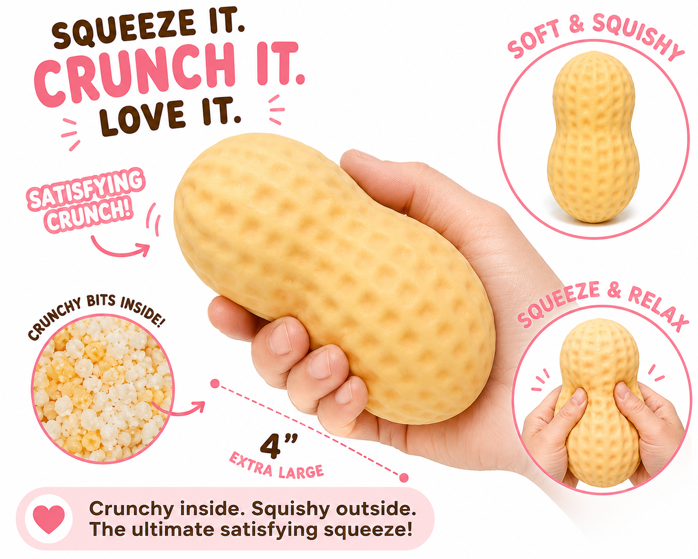 Modek Sports - Peanut Crunch Squishy Toy MSS15