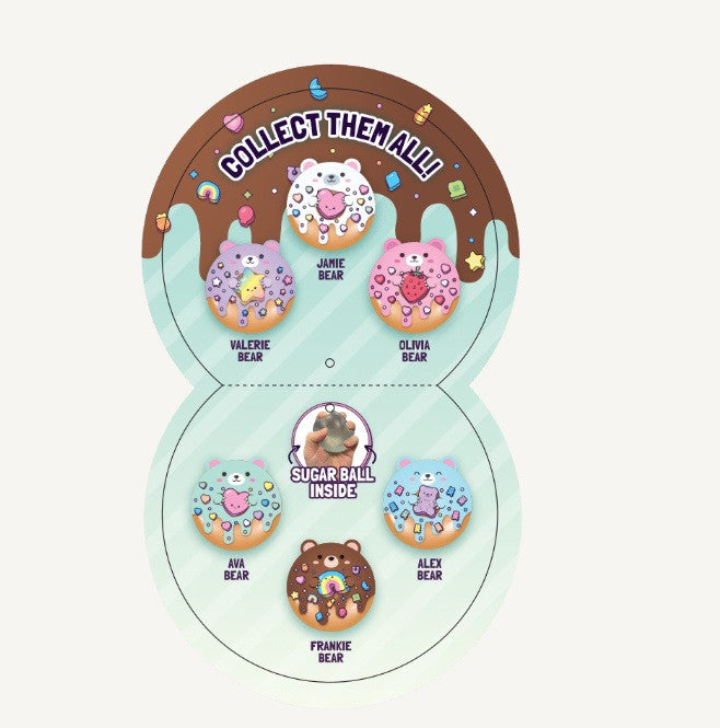 Super Duper Sugar Squisher -Plush Sugar Bear Donuts by Top Trenz