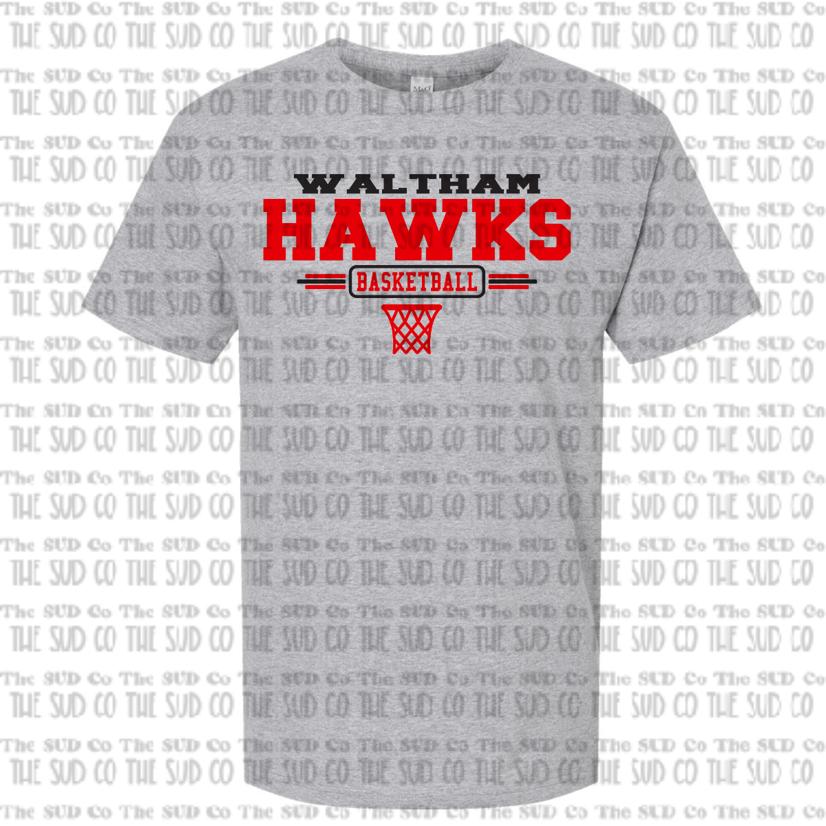 WES Hawks Basketball Basic Tshirt - GRAY