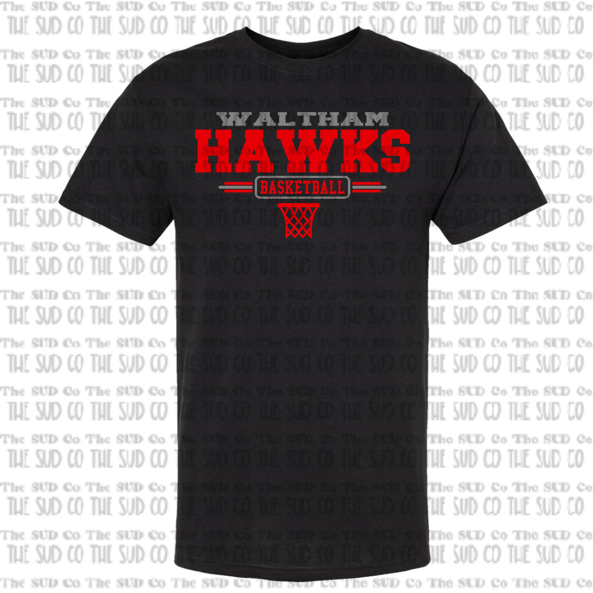 WES Hawks Basketball Basic Tshirt - BLACK