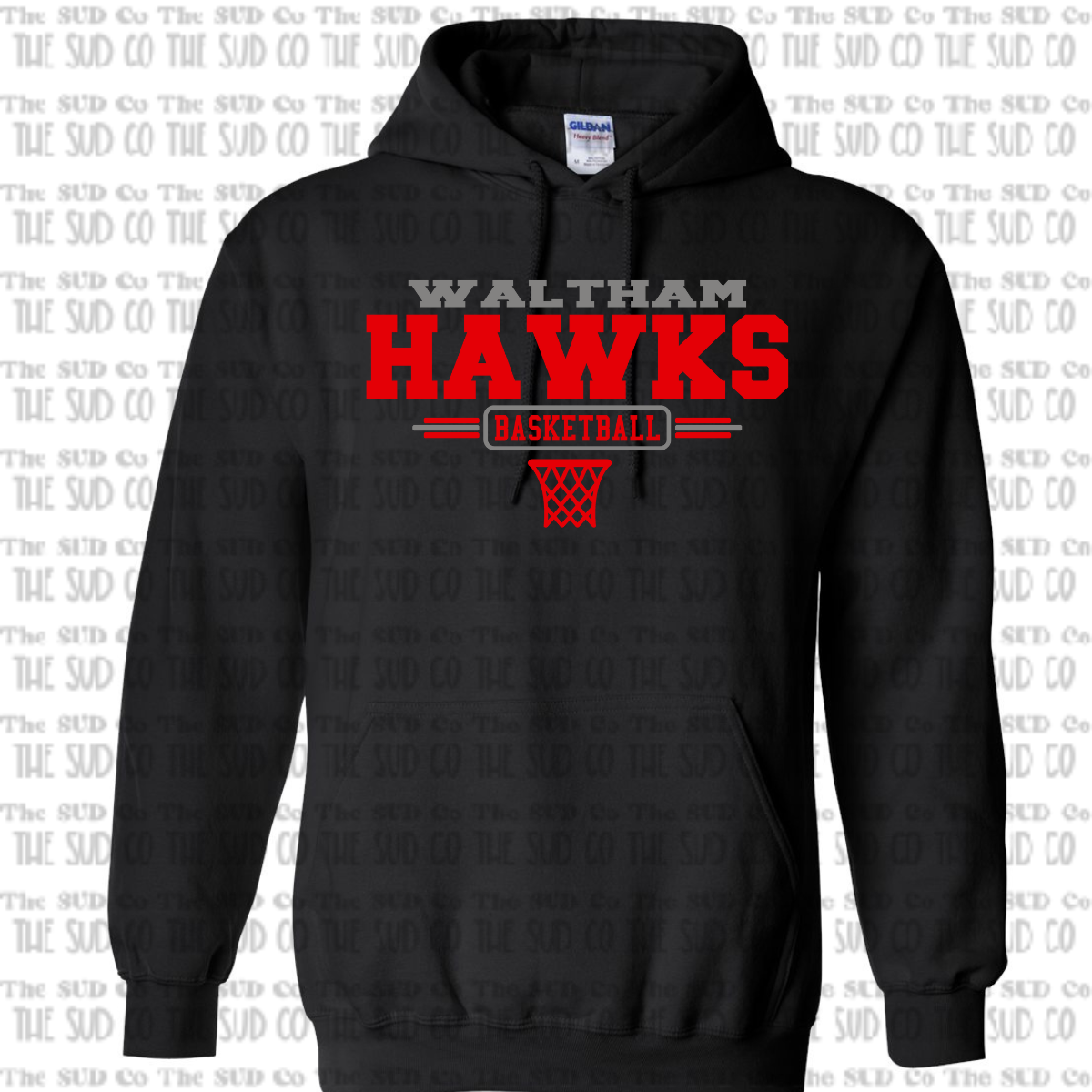 WES Hawks Basketball Hooded Sweatshirt - BLACK