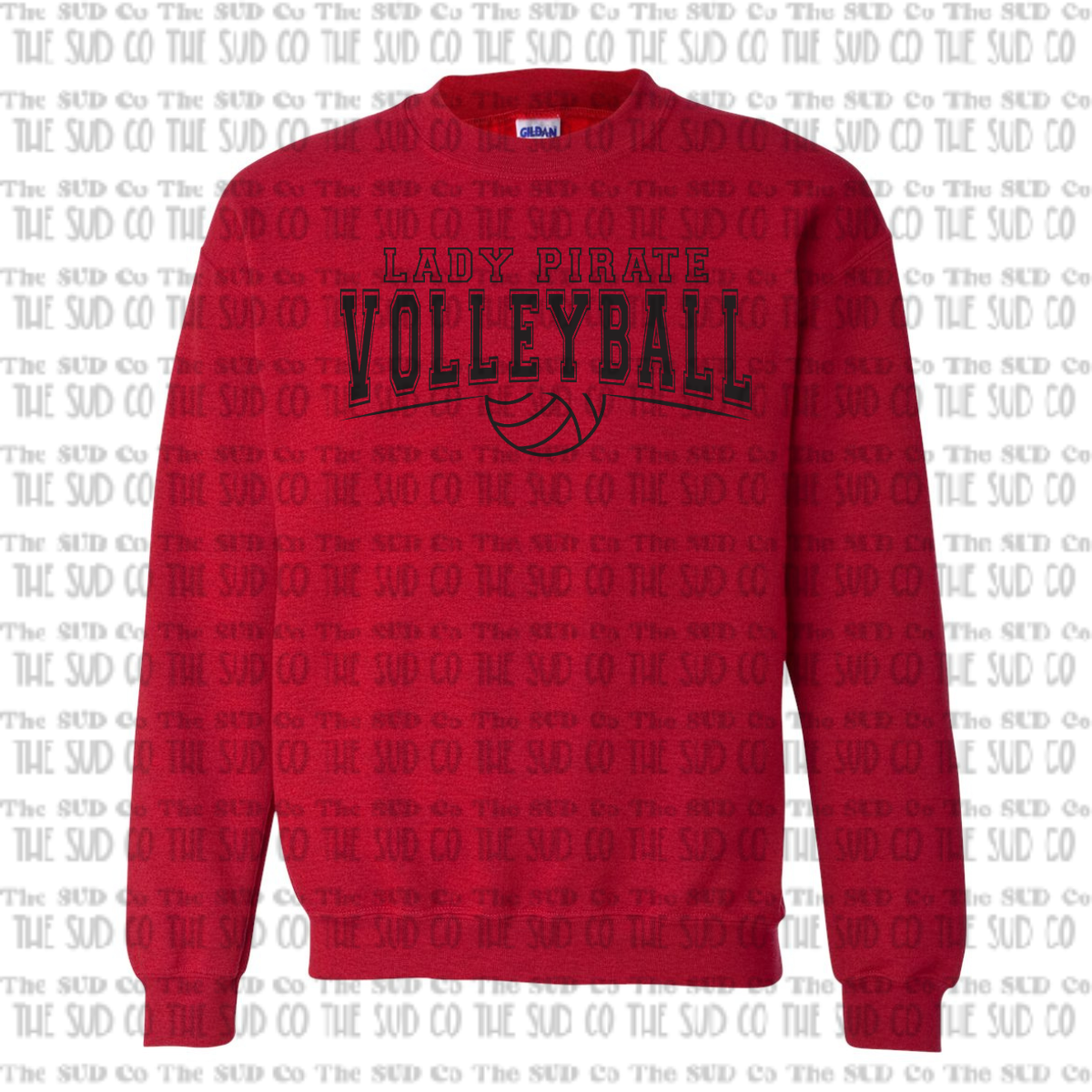 OHS Volleyball Crewneck Sweatshirt - Red