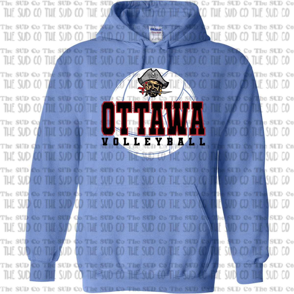 OHS Volleyball Hooded Sweatshirt - Blue