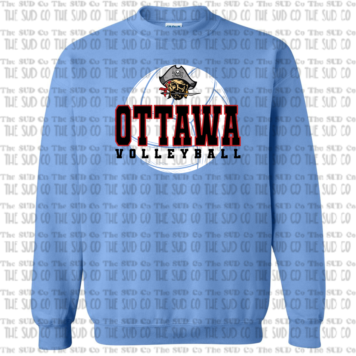 OHS Volleyball Crewneck Sweatshirt - Blue