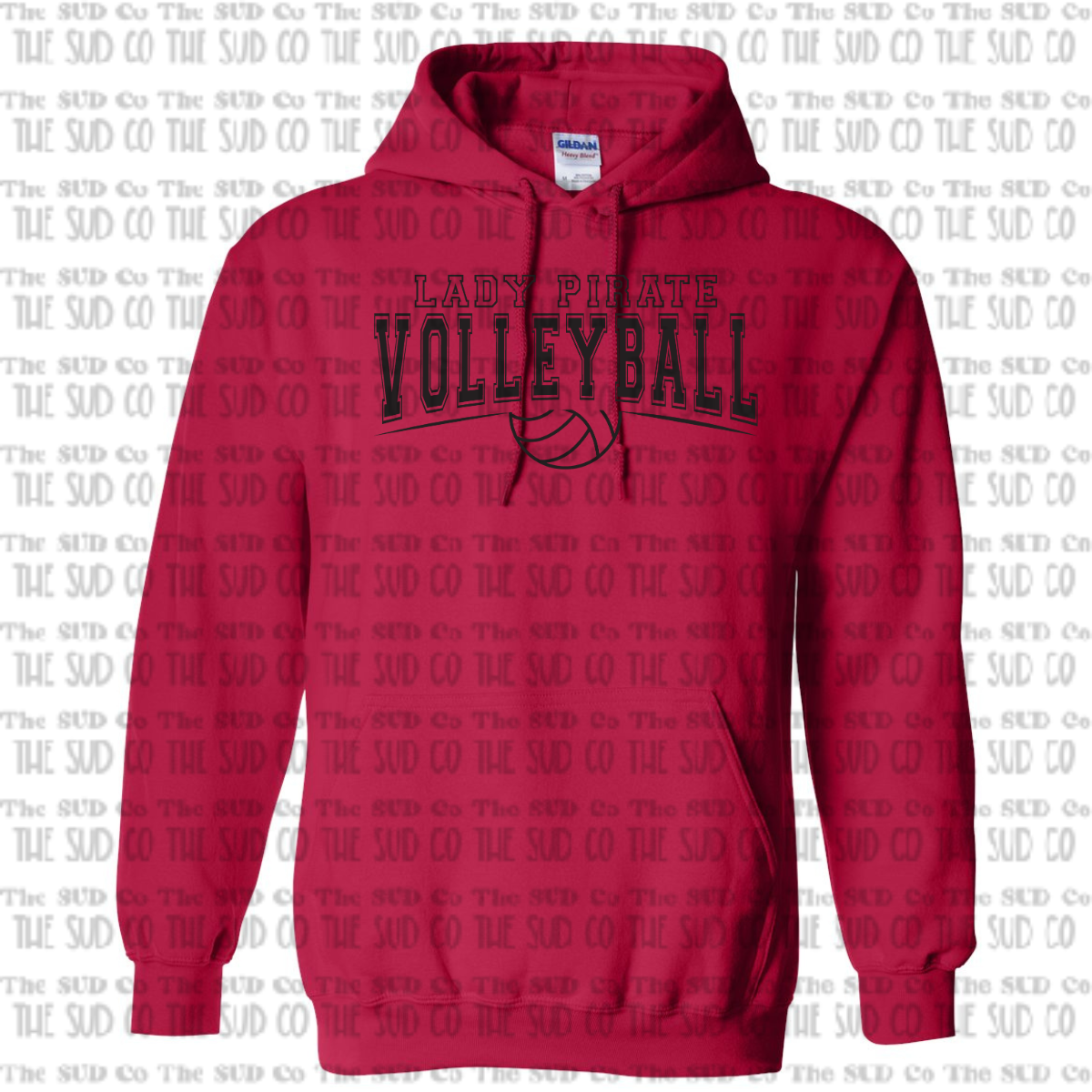 OHS Volleyball Hooded Sweatshirt - Red