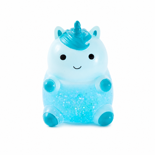 J'adore 3 Inch Cloud Unicorn Squishy Fidget Sensory Toy - Blue