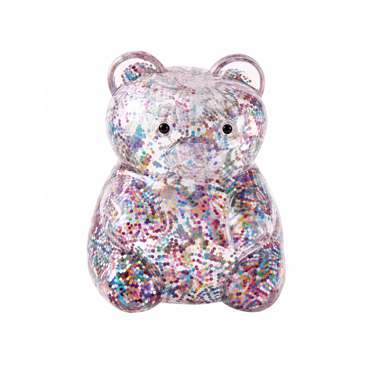 J'adore 3 Inch Squeezy Bear Squishy Fidget Sensory Toy - Purple