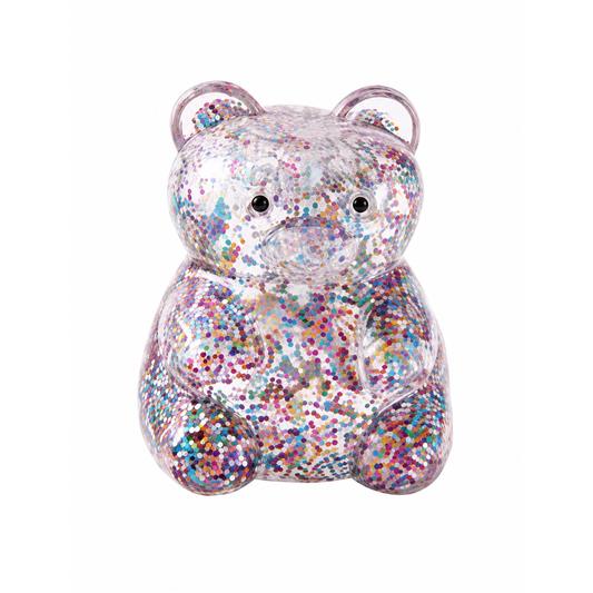 J'adore 3 Inch Squeezy Bear Squishy Fidget Sensory Toy - Purple