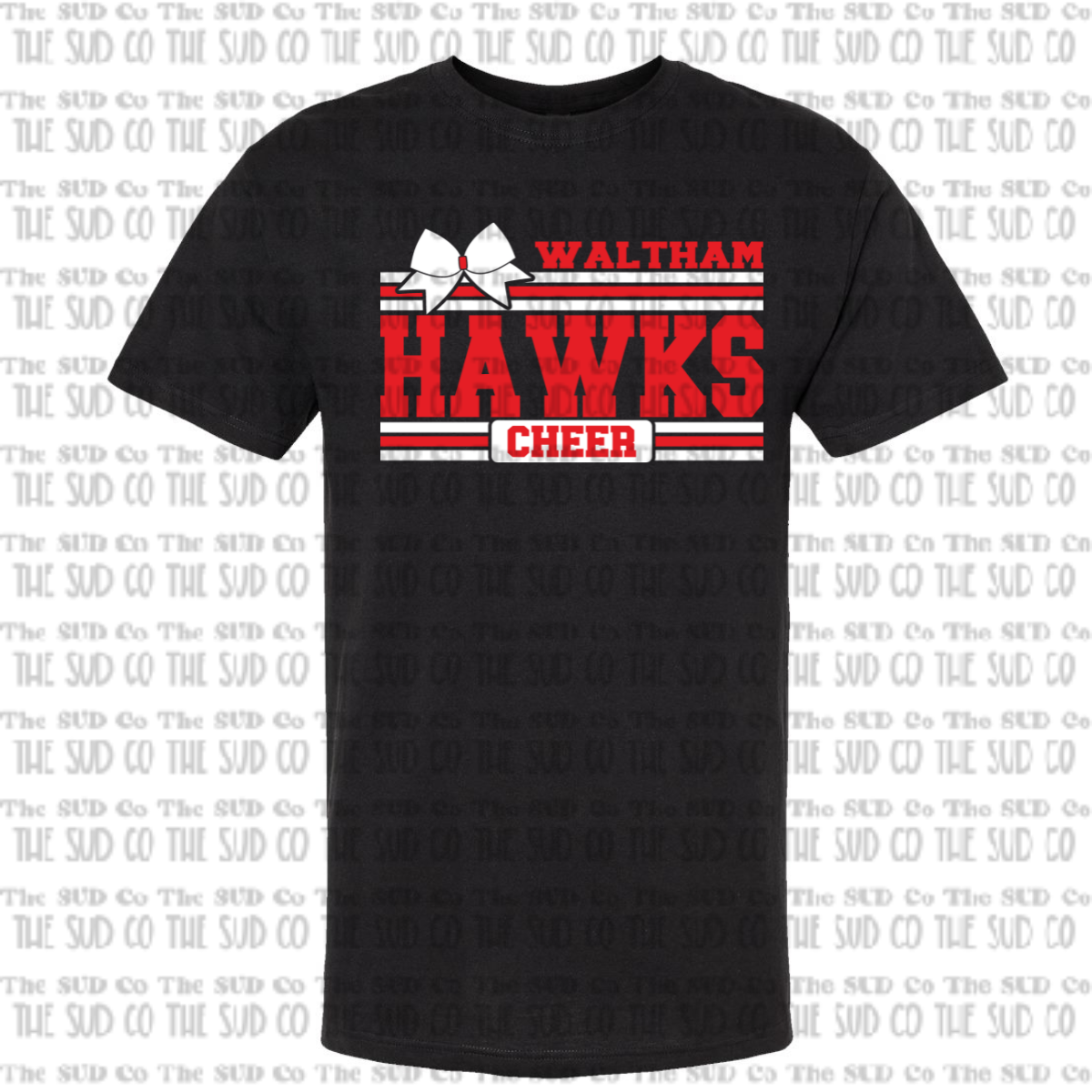 WES Hawks Cheer Basic Tshirt - BLACK