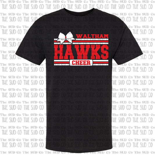 WES Hawks Cheer Basic Tshirt - BLACK