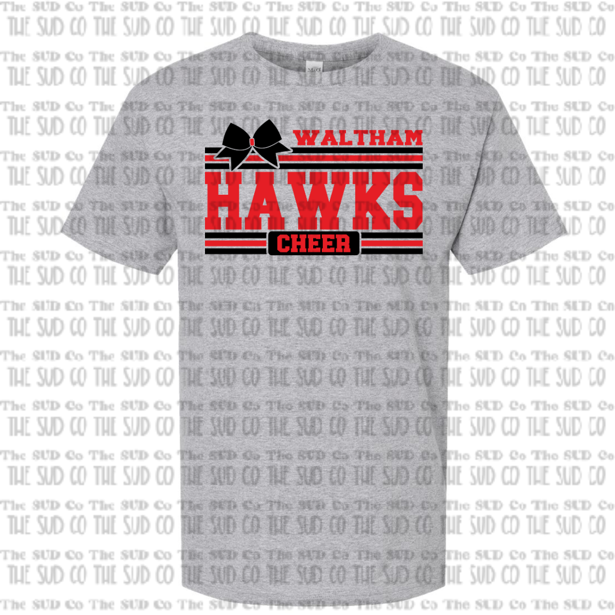 WES Hawks Cheer Basic Tshirt - GRAY