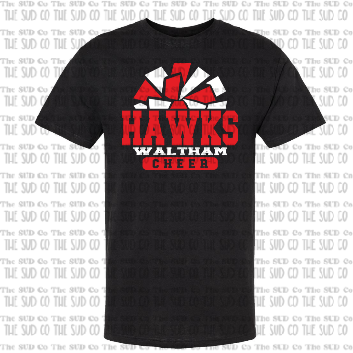 WES Hawks Cheer Basic Tshirt - BLACK