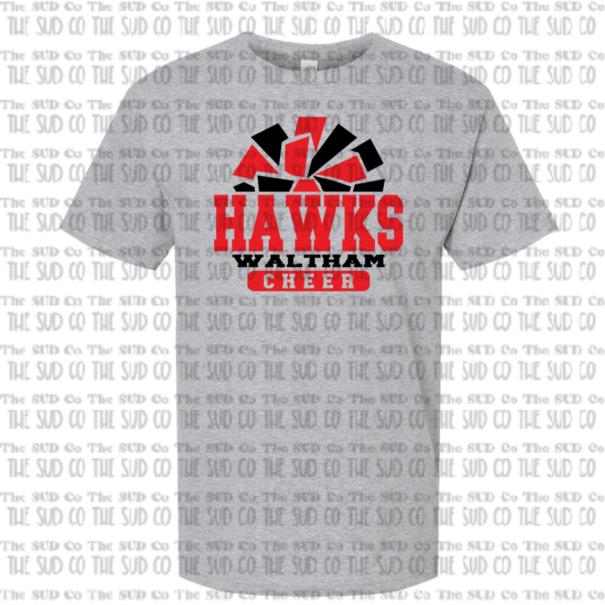 WES Hawks Cheer Basic Tshirt - GRAY