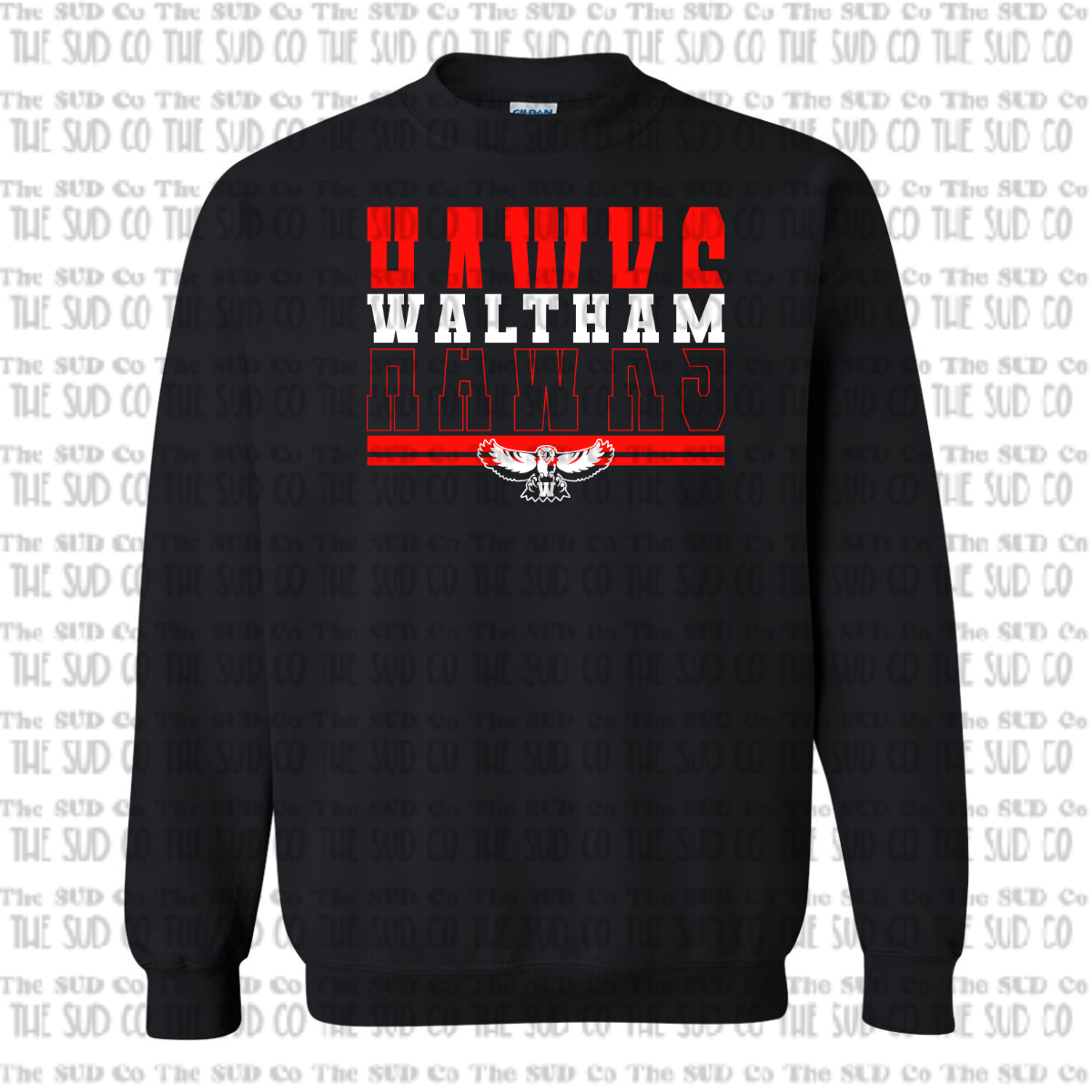 Waltham Crewneck Black Sweatshirt