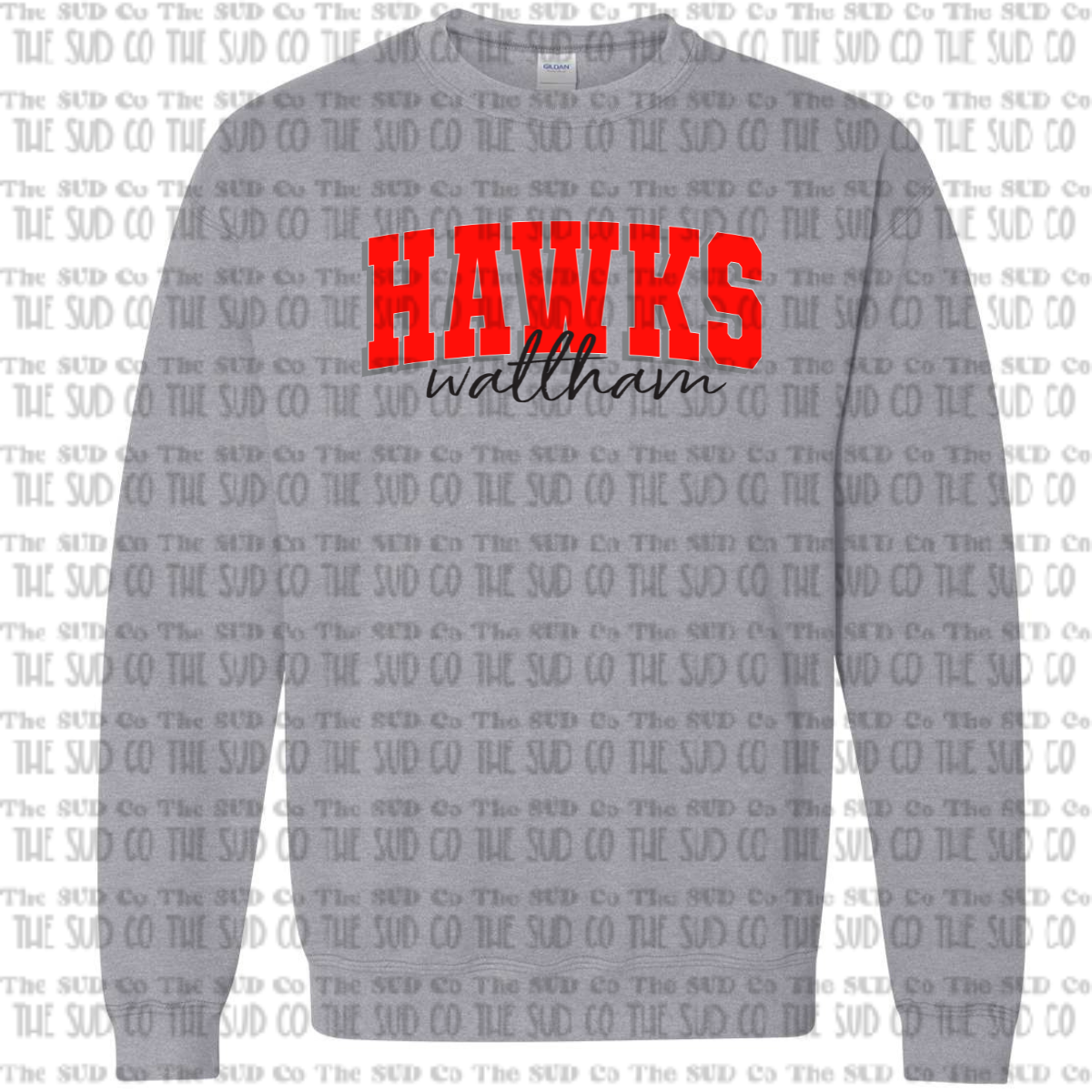 Waltham Crewneck Gray Sweatshirt