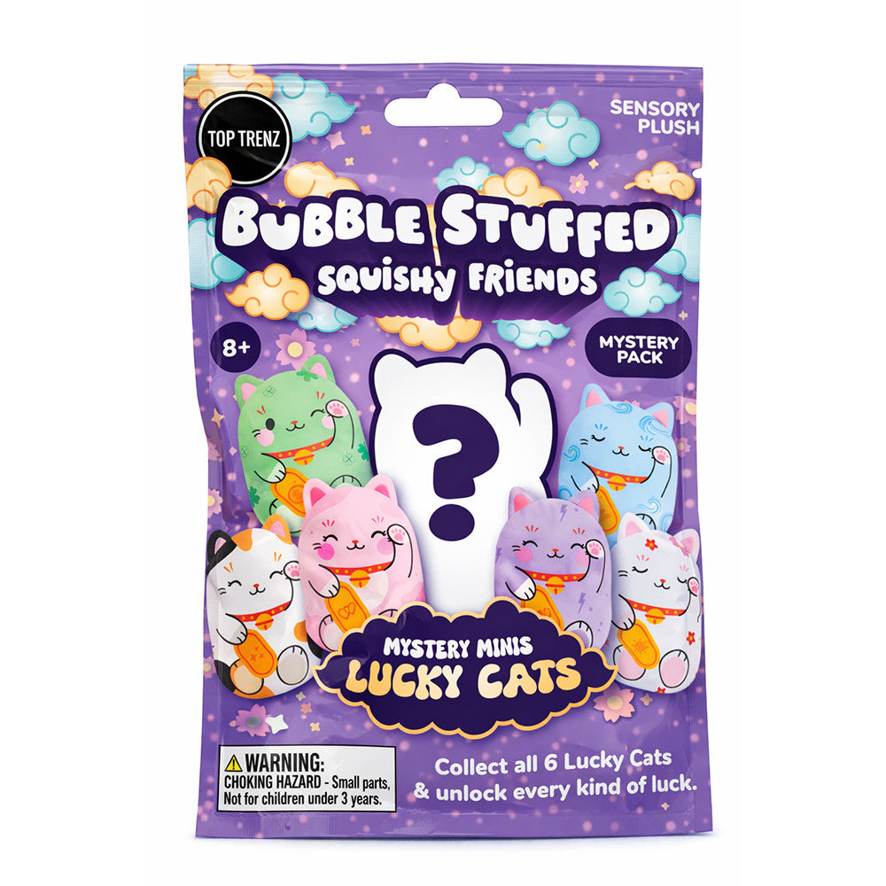 Bubble Stuffed Squishy - Mystery Mini Lucky Cats by Top Trenz