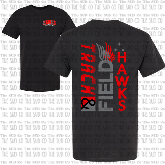 WES Hawks Track Basic Tshirt - BLACK