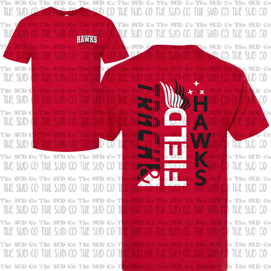 WES Hawks Track Basic Tshirt - RED