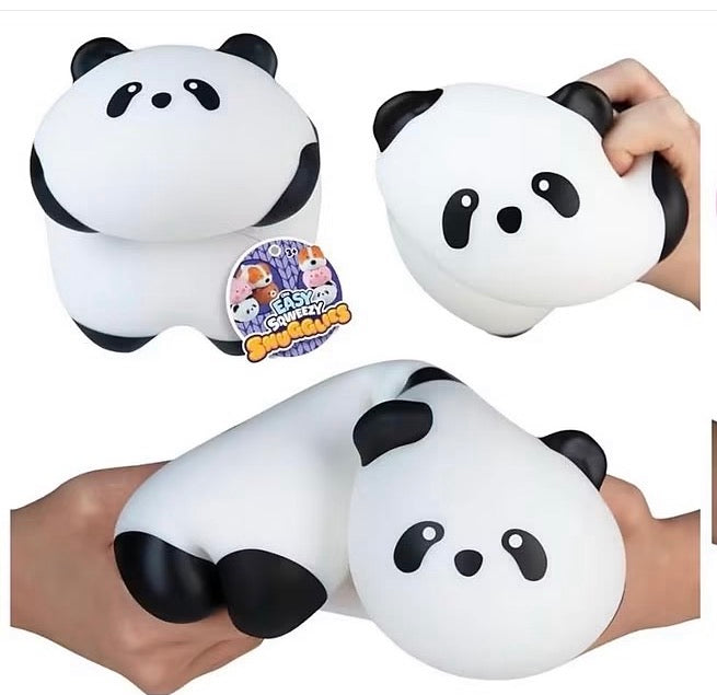 ORB Easy Sqweezy Snugglies Jumbo Squishy Panda - Stretch, Squeeze, Snuggle This Big, Fun, Slow Rising and Extra Soft Toy Panda for Stress Relief - Stretchy and Squishy Fidget Toy