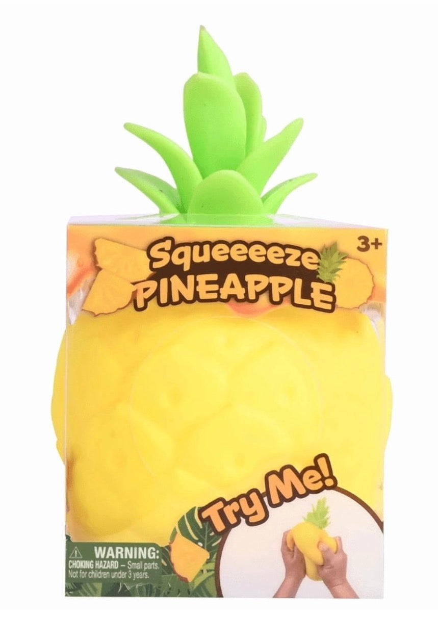 Squeezy Pineapple 6-Inch Squeeze Toy
