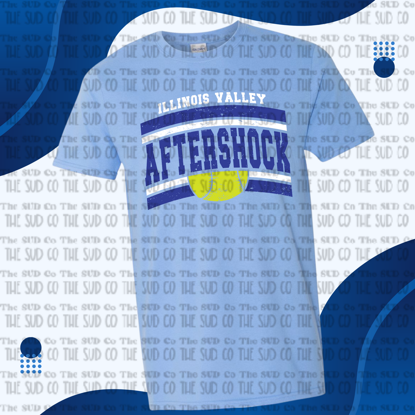 Aftershock Basic T-shirt Blue or White - NEW