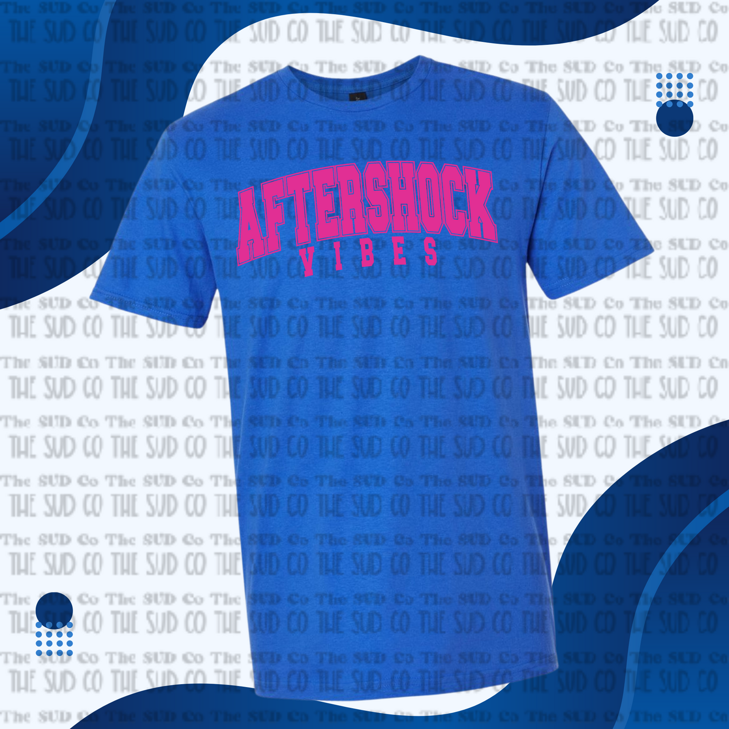 Aftershock Basic T-shirt Blue or White - NEW