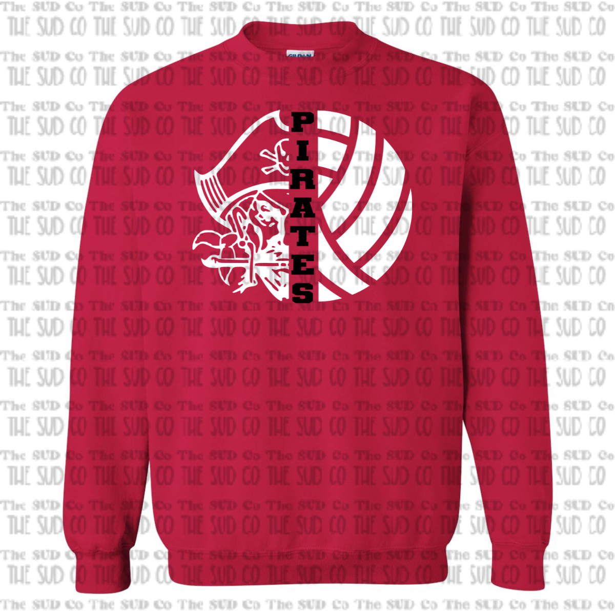 OHS Volleyball Crewneck Sweatshirt - Red