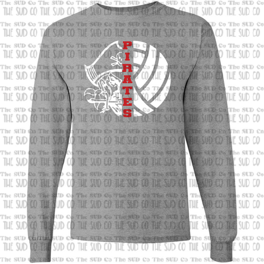 OHS Volleyball Long Sleeve T-shirt - Gray