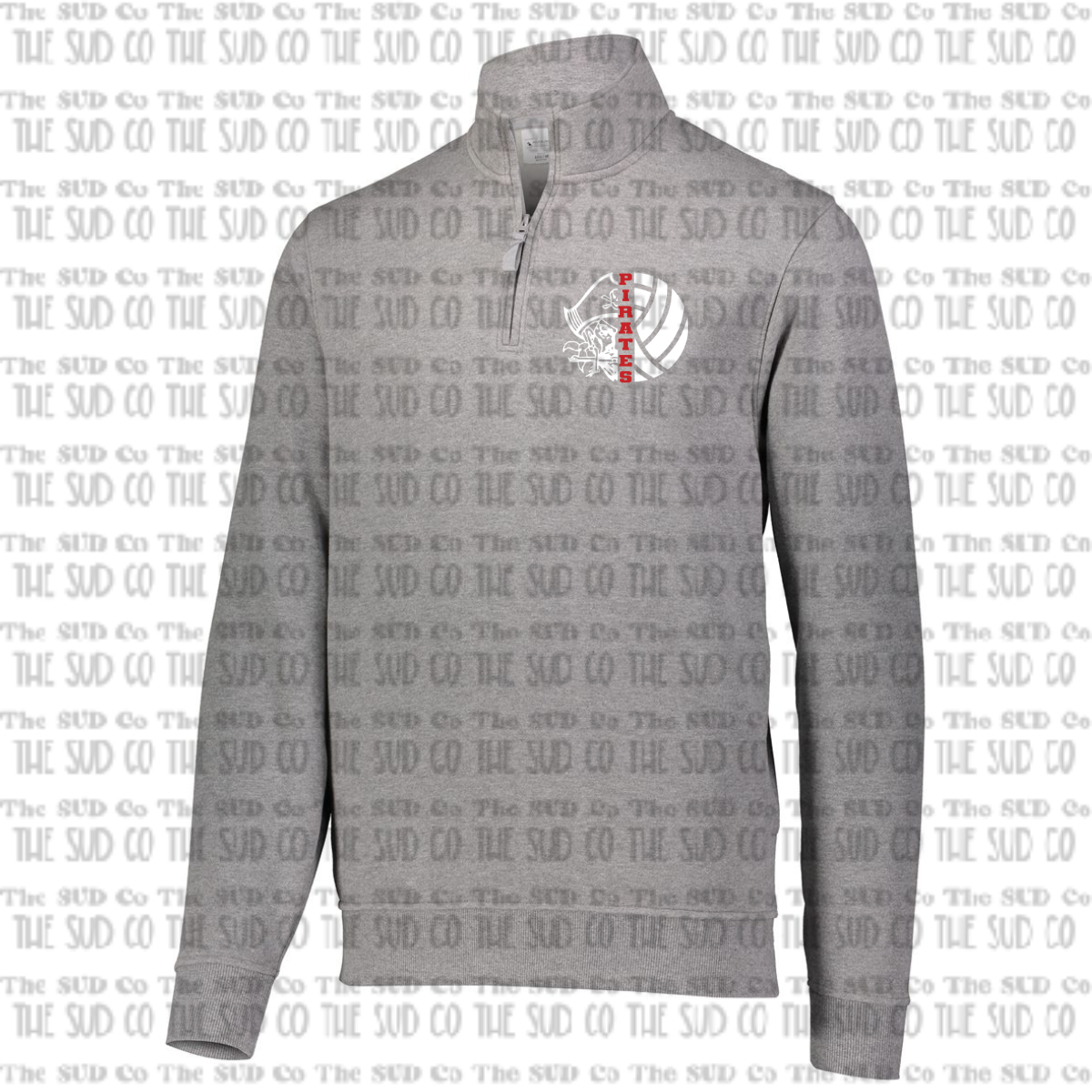 OHS Volleyball Quarter Zip Sweatshirt - Gray