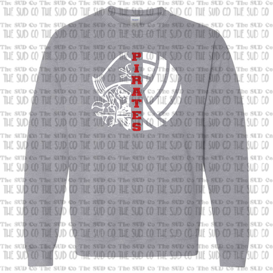 OHS Volleyball Crewneck Sweatshirt - Gray