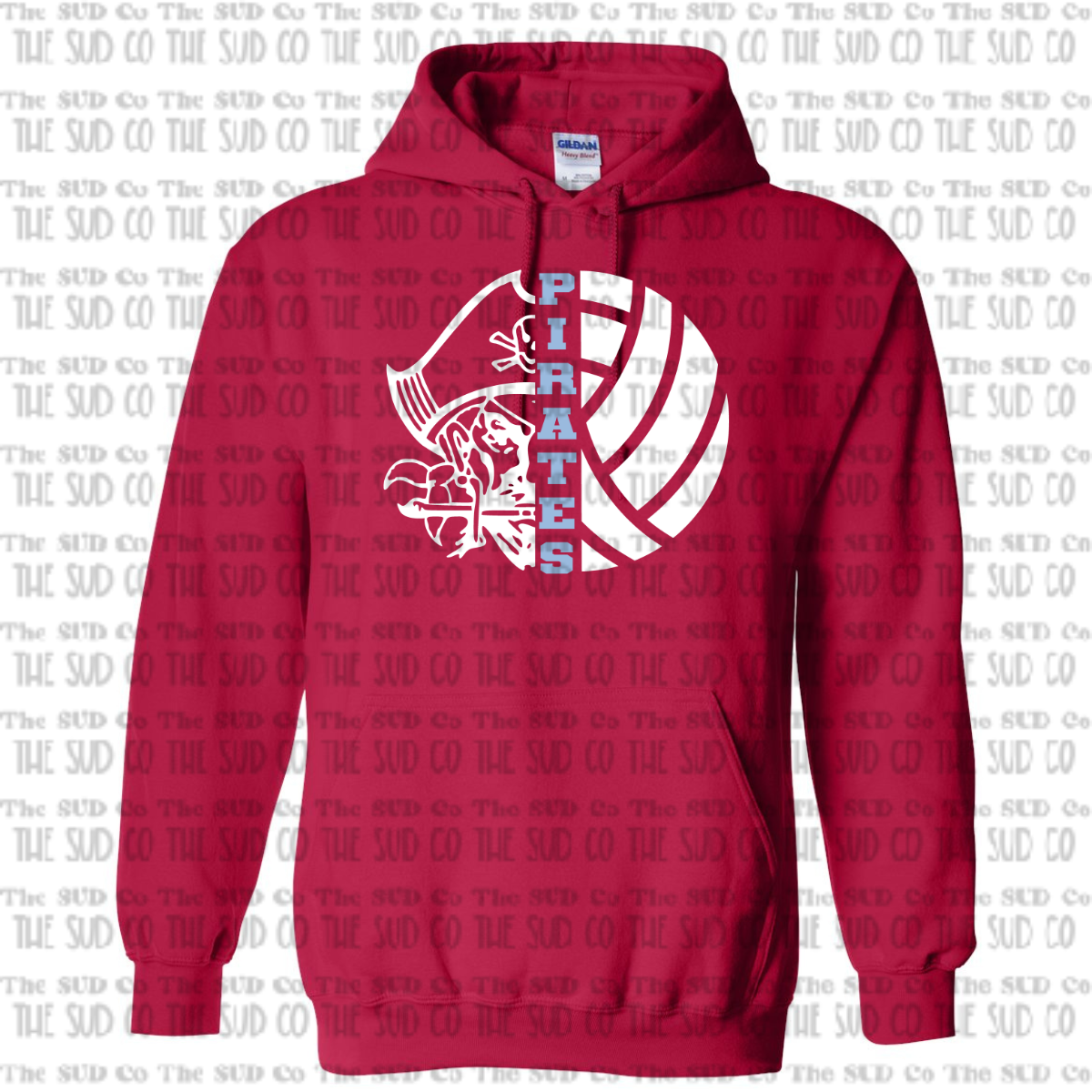 OHS Volleyball Hooded Sweatshirt - Red